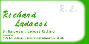 richard ladocsi business card